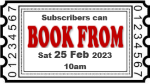 subscribers can book online for shrek from twenty fifth february twenty twenty three