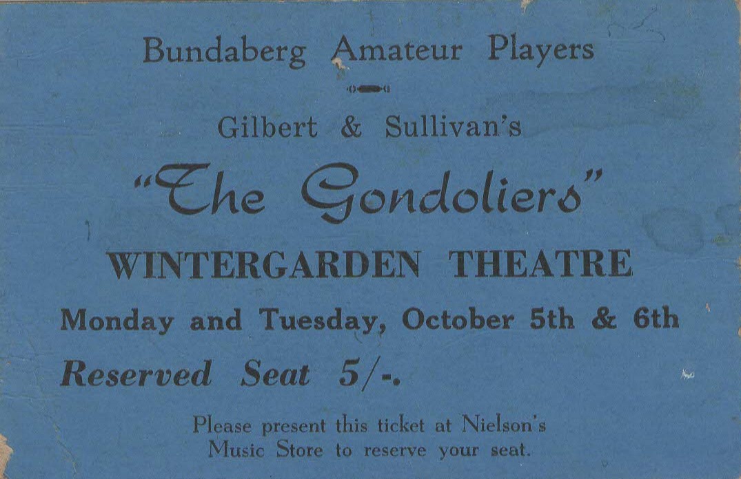 original theatre ticket
