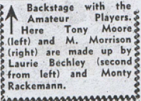 Tony Moore and M Morrison are made up by Laurie Bechley and Monty Rackemann