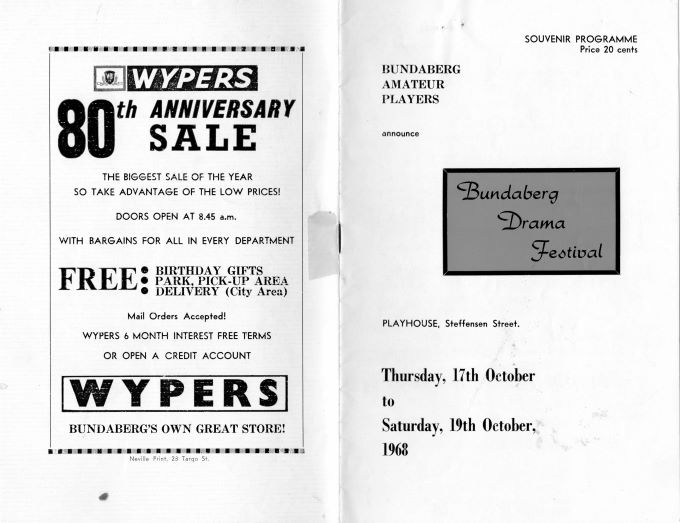 Program cover and back