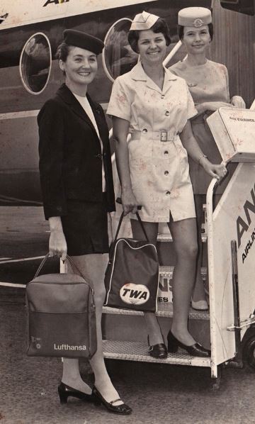 Boeing Boeing cast Lyn Greer Sue Gray and Shirley Halpin as air hostesses