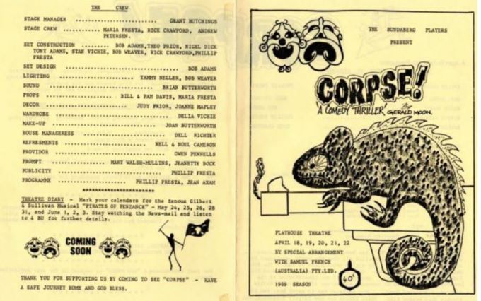 Corpse program cover and back